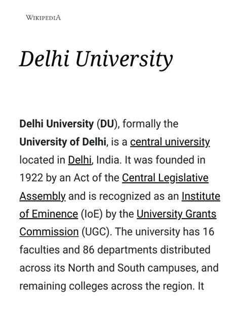 delhi university wiki